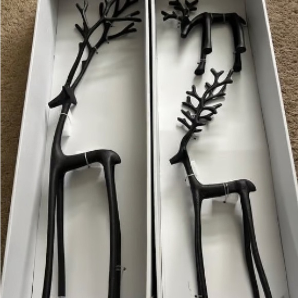 Bronze Reindeer- Set of 3 BRAND NEW - Picture 5 of 5